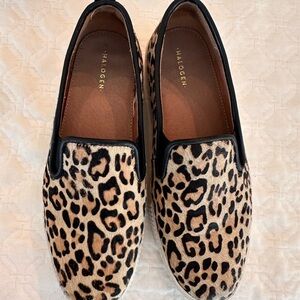 Halogen leopard platform shoes size 7.5